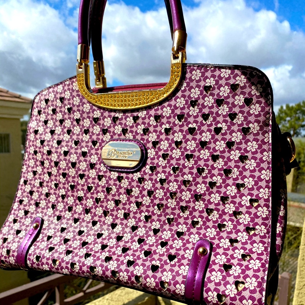 Italian top handle bag purple 🔔FLASH SALE❗️